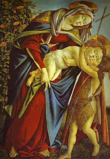 Sandro Botticelli Madonna and Child and the young St. John the Baptist